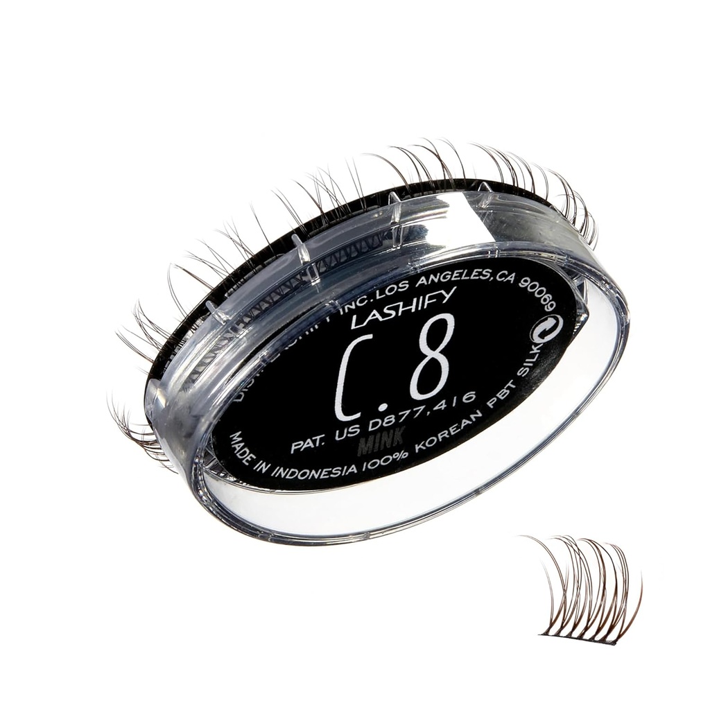 Lashify Curl 8mm Gossamer Eyelash Extensions Refill、Minx Color、DIY False Lashes ナチュラルルック用