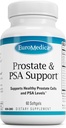 EuroMedica の前立腺および PSA サポート - 健康な前立腺及びホルモンのバランス サポートのための食事療法の補足 - Curcumin、Turmeric の精油及びブドウの種のエキスが付いている草の補足- 60 の Softgels