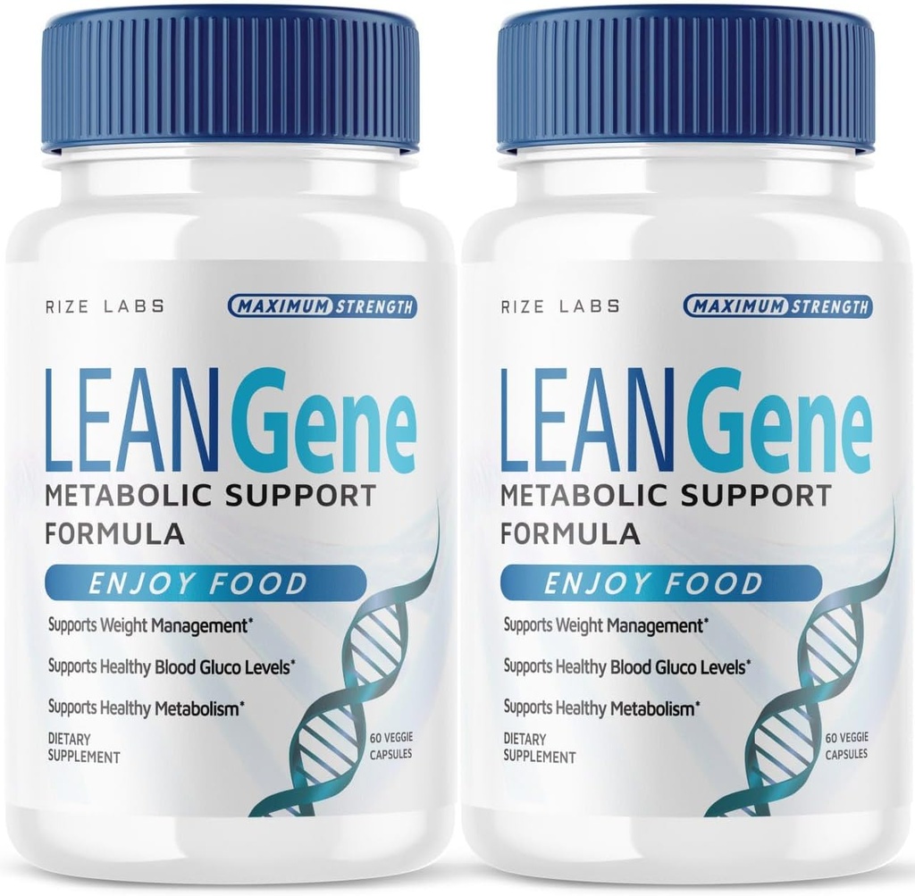rize labs Lean Gene Supplement, Metabolic Support Formula, Lean Gene for Advanced Weight Loss, Lean Gene 最大強度カプセル, LeanGenex All-Natural Pills (120 カプセル) (パッケージ 2)