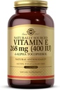 ソルガービタミンE 268mg(400 IU) - 250 Softgels - 天然由来のビタミンE dアルファトコフェロール - グルテンフリー、酪農場無料 - 250サービング