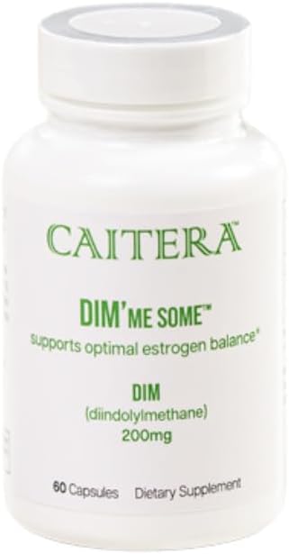 DIM'me 一部 | ジインドルイルメタン 栄養補助食品 200mg | ホルモンバランスの促進に役立ちます | 多肉野菜のブレンド + 抗酸化利点 | ビーガン 60 カプセル