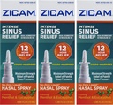 Zicam Intense Sinus Relief, Cooling Menthol & Eucalyptus Pump 0.5 fl oz (Quantity of 3)