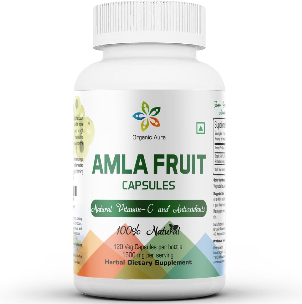 Amlaカプセル1500mg -120ベジカプセル。 未加工および純粋で自然なビタミンC、自然に免疫、皮の白熱、エネルギー及び豊富な酸化防止剤を後押しします。 全緑のスーパーフードの栄養物。 非GMOグルテンフリー。