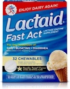 ラクターゼ酵素、バニラツイスト、32 の 1 ct の Pks が付いている Lactaid の速い行為のラクトースの許容のChewables。
