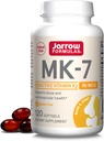 JarrowフォーミュラMK-7 90 mcg - ビタミンK2-120摂食(Softgels) - 骨と心血管の健康 - ビタミンK2 MK-7栄養補助食品 - K2ビタミンサプリメントMK-7 - グルテンフリー