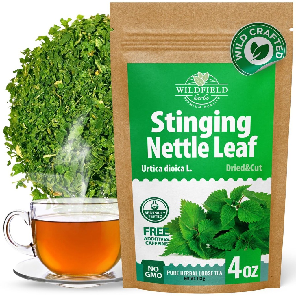 4 oz. 乾燥Nettleの葉の茶OrtigaのプランターNettleのハーブのバルク スティングNettleの葉のハーブ ティー(Urtica dioica) - 113g スティングNettleは草の茶ortigaのヴェルデのteを残します