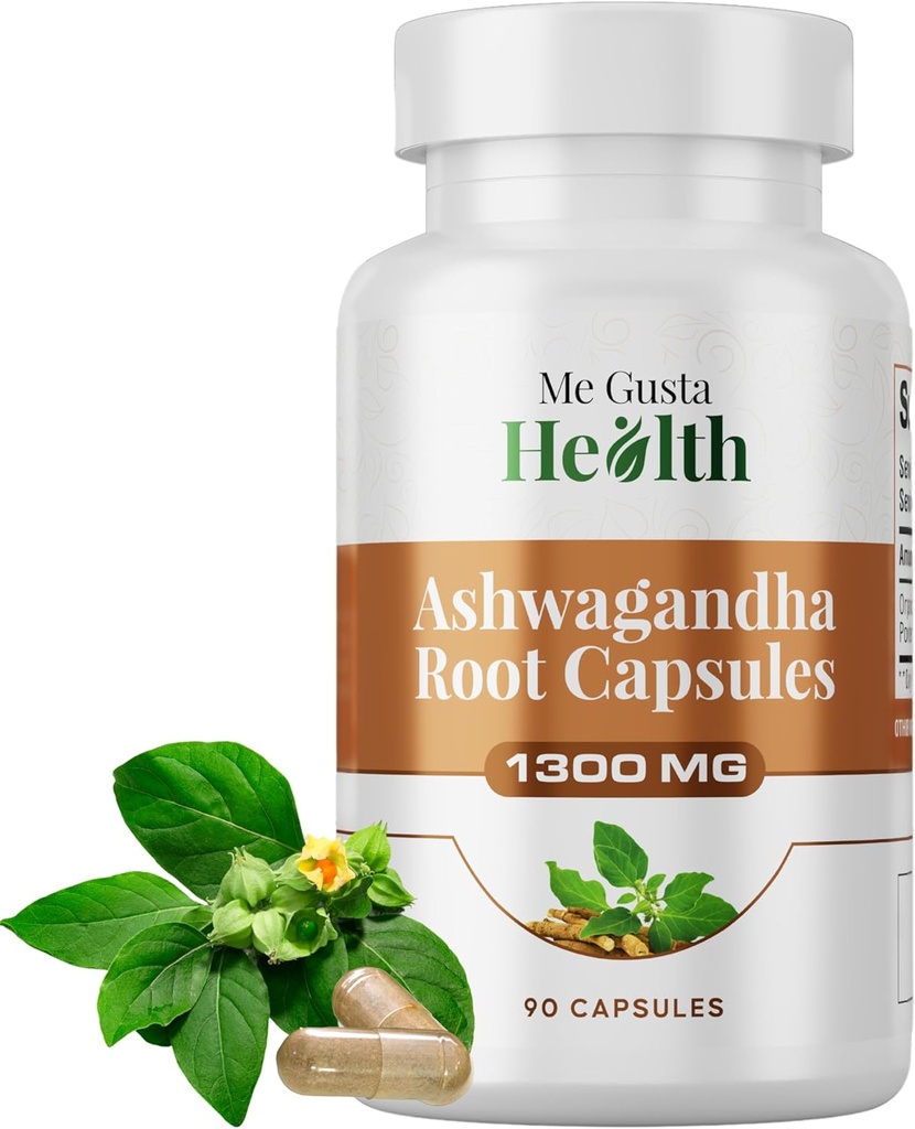 Ashwagandhaの根の粉は1300mg、女性および人のためのカプセルのMetabolismサポート、免疫及び気分サポート、Ashwamag GMOの自由なエネルギー サポート及び睡眠サポート90のカプセルをカプセルに入れます