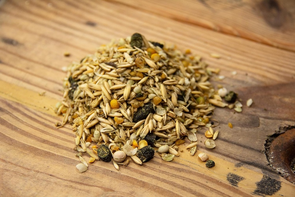 新国オーガニック | 光の馬用性能馬用飼料 | トウモロコシフリー・ソイフリー | 12% たんぱく | 認定有機・非GMO | 馬用飼料 40 lbs