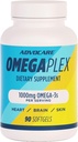 AdvoCare Omegaplex 栄養補助食品 - Omega 3 サプリメント DHA & EPA - エッセンシャル脂肪酸免疫、代謝と心臓の健康をサポート* - エイズ健康な皮膚、爪と髪 - 90 Softgels