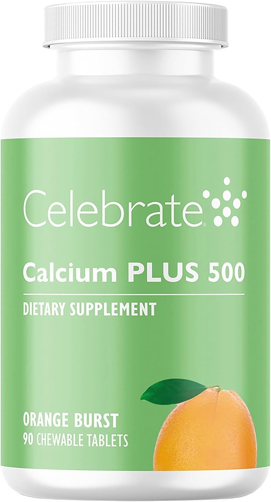 ビタミンCalciumプラス500ビタミンD3ケブル、500mg、グルテンフリー&砂糖フリー、ベアトリ患者、オレンジバースト、90カウントのためのカルシウムクエン酸塩を祝います