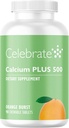 ビタミンCalciumプラス500ビタミンD3ケブル、500mg、グルテンフリー&砂糖フリー、ベアトリ患者、オレンジバースト、90カウントのためのカルシウムクエン酸塩を祝います