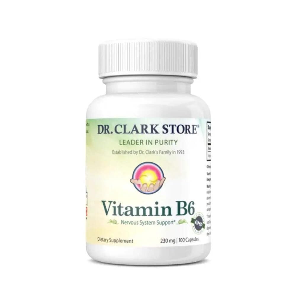 クラークビタミンB6サプリメント、230mg、100カプセル