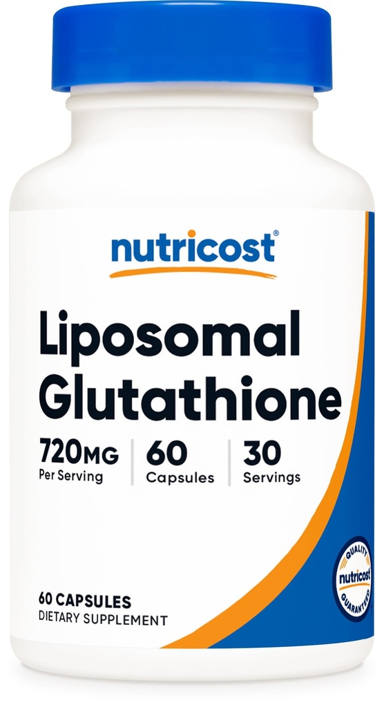 Nutricost Liposomalグルタチオンサプリメント60カプセル、720 mgのサービング - ビーガン、GMOフリー、30のサービング