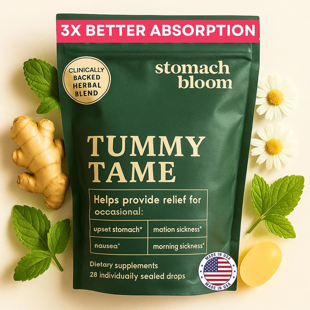 吐き気のリリーフ・ジンジャー | 妊娠の吐き気とモーニング&モーションの病気のためのハーブリリーフ | ジンジャー、レモン、スペアミント&B6。 28 個人的にシールされたドロップ。