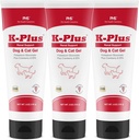 K-Plusカリウムグルコネートレンゲルプラスクランベリーと犬と猫のためのEPA - 獣医認定腎サプリメント - カリウムバランスをサポート(3パック)