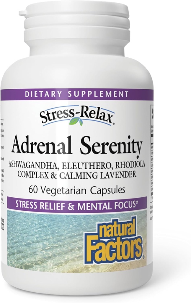 ナチュラルファクター STRESS-RELAX® Adrenal Serenity、60カプセル