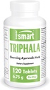 Supersmart - Triphala 6.75 g / サービング - Amla、Behada&Harada - 消化のための内部洗剤 - 天然デトックスサプリメント | 非GMO&グルテンフリー - 120 ベジタリアンカプセル