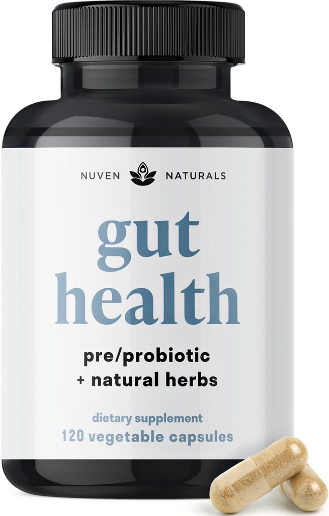 オールインワンGut Health w/Probiotics、Prebiotics、Digestion-Supporting Herbs、およびAdaptogens - Gut Lining、Digestionで援助し、よいBacteriaを促進するLeaky Gut修理方式