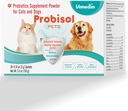Probisolペット、犬と猫のためのプロバイオティックパウダー、ヘルシーな免疫、消化器系、難燃廃棄物の減少、より良い消化/ミルク風味/ 5.3oz(150g)-30パケットをサポート