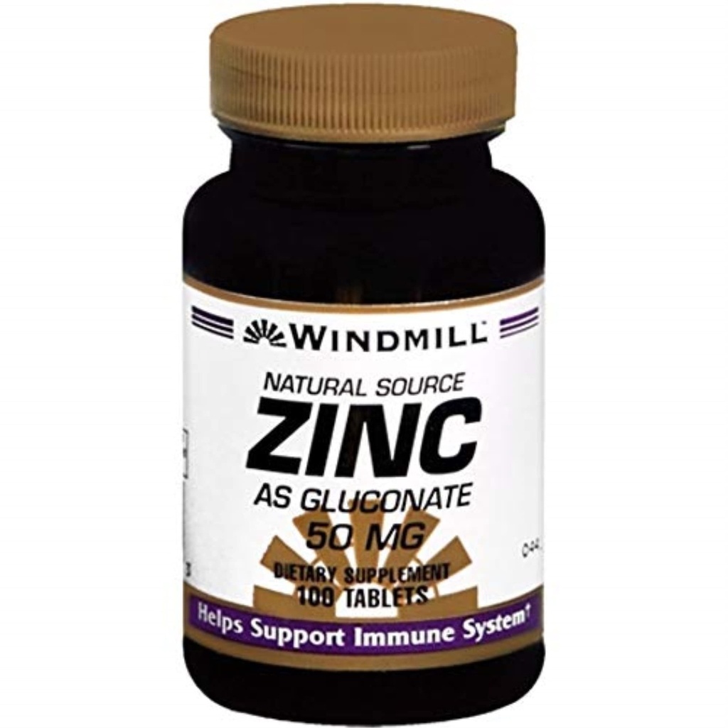 ZINC TAB GLUCONATE 50 MG WMILLサイズ:100