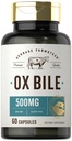 カルライルオキシビルサプリメント500mg | 60カプセル | 消化酵素 | 非GMO&グルテンフリー | ヘルベージファームステッド