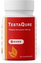 TestaQure Testosterone Supplement for Men - Testosterone Booster Increases Male Potency & Muscle Mass - Stamina, Endurance, Energy & Mood Enhancer - 90 Capsules Vegan & Soy-Free