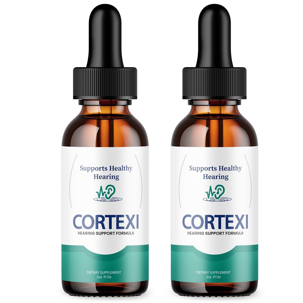 (2パック)Cortexi Ear Drops - 公式フォーミュラ - Cortexi Tinnitus治療Cortexi補聴器、Cortexiサプリメントは、最大強度を低下させる(2オンス)