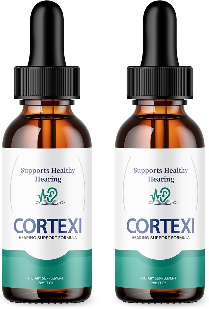 (2パック)Cortexi Ear Drops - 公式フォーミュラ - Cortexi Tinnitus治療Cortexi補聴器、Cortexiサプリメントは、最大強度を低下させる(2オンス)