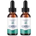 (2パック)Cortexi Ear Drops - 公式フォーミュラ - Cortexi Tinnitus治療Cortexi補聴器、Cortexiサプリメントは、最大強度を低下させる(2オンス)