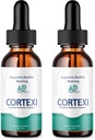 (2パック)Cortexi Ear Drops - 公式フォーミュラ - Cortexi Tinnitus治療Cortexi補聴器、Cortexiサプリメントは、最大強度を低下させる(2オンス)
