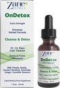 Zane OnDetox │10 – 15 日高速クレンジングとサポート | デトックス & ミルクアザミと修理サプリメント, イラクサ, グレーターブルドック, アーティチョーク&その他 | ビーガン | 非GMO | グルテンフリー | 1 Fl Oz.- 30ml