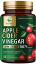 アップルサイダー酢カプセルACVは1877mg、ビタミンD3、亜鉛&ベストACVサプリメントピルより良い消化、免疫システムサポート、非GMO&グルテンフリー、60カプセルをサポート