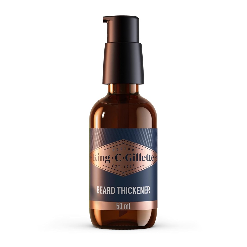 ビタミンB複合体とカフェイン、1.7ozで配合されたKing C. Gillette Beard thickener