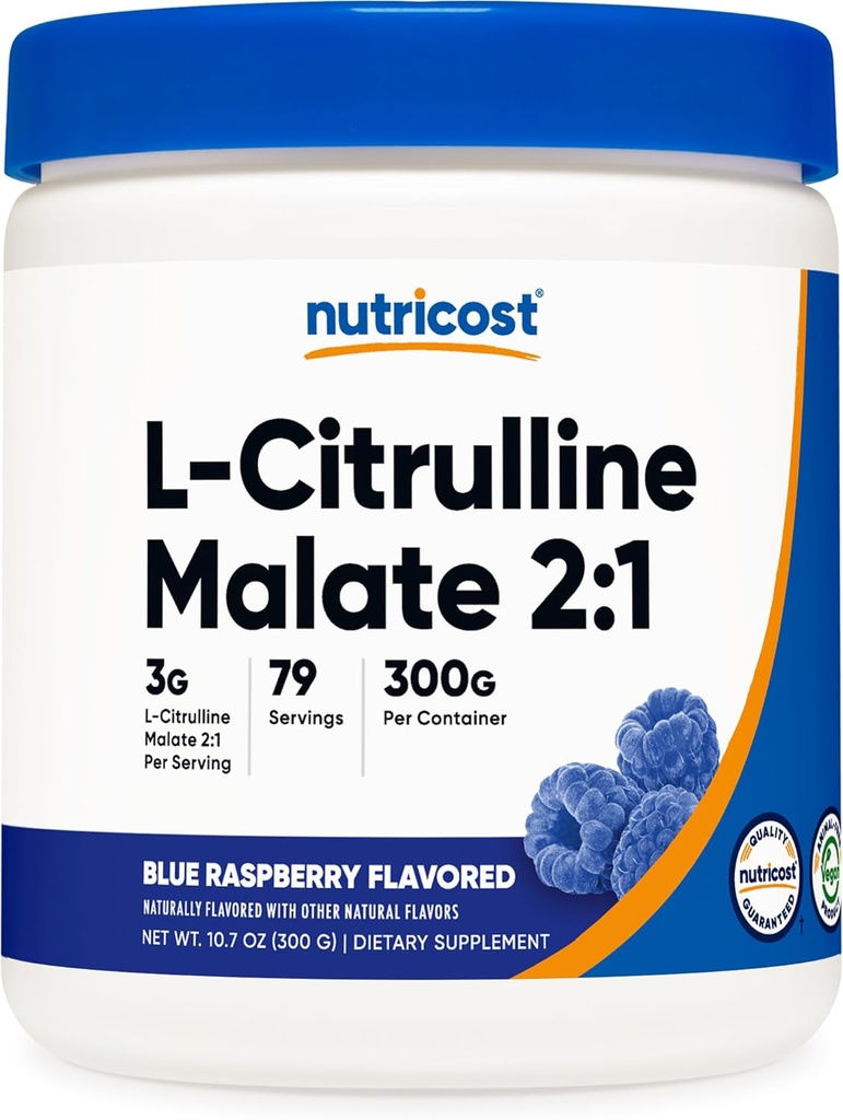 Nutricost L-Citrulline Malate 2:1 (300グラム) (ブルーラズベリー)