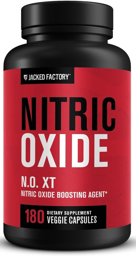 ジャック工場N.O. XT Nitric酸化物は、男性用w / Nitrosigine LアルギニンLシトルリンサプリメントは、筋肉ポンプ&血管 - プレワークアウト窒素酸化物ブースター&マッスルビルダー - 180キャップ