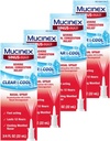 Mucinexの鼻のDecongestantのスプレー、Sinus最高のSevereの鼻の混雑の救助のゆとり及び涼しい鼻のスプレー、Lasts 12時間、速い行為、冷却のMentholの味、包装5月Vary、0.75 Fl Oz (4のパック)