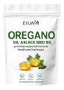 Oregano Softgels, ブラックシードオイルとオレガノオイルは、季節的な免疫の健康とハーネスを促進します, オレガノオイルサプリメントカプセル, 非GMO, グルテンフリー, 300 ソフトゲルカプセル栄養補助食品