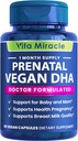 プレナタルDHAサプリメント - ビーガン800mg DHA DPAプラントベースオメガ3 - 最適なママと赤ちゃんの健康のためのベスト - 女性のための赤ちゃんの脳と目の発達の前身をサポート