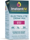 Electrolytes Powder - 3X Electrolytes,1/2 Sugar with Vitamin C, B3, B6, Electrolytes Powder Packets for Hydration, Recovery & Immunity, Vegan & Gluten Free | Berry Blast - 12 Packets