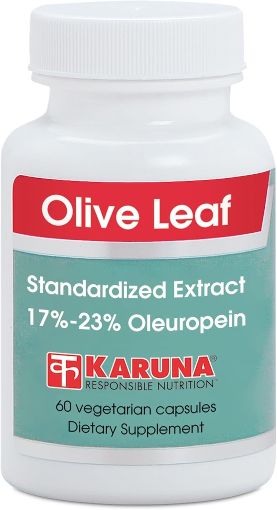 Karuna Olive Leaf Extract 500mg, 60 Vegetarian Capsules