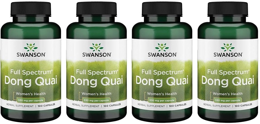 Swanson Dong Quai 530ミリグラム100カプセル4パック