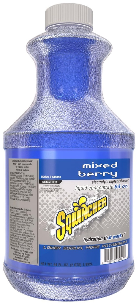 Sqwincher 030320-MBの液体のコンセントレート、5ガロンの収穫、青、標準(6のパック)