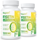Fisetin 1200mg Liposomal Fisetinは98%の純粋なFisetinのポリフェノールの酸化防止剤の免疫の健康の老化の認知サポート非GMO 120のカプセルを補います