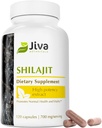 Jiva Botanicals Premium Shilajit Supplement 700 mg - ミネラル入りシラジットカプセルエキス、Fulvic/Humic 免疫サポート&ノーマル消化健康 - 120 ビーガンカプセル(パック1)
