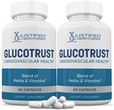 正当化された実験室(2パックのGlucotrustの高度の方式の補足の丸薬120のカプセル
