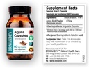 DR WAKDEのArjunaカプセル(Terminalia arjuna) | 60 ベジキャップ | Ayurvedic Supplement | ヴィーガン | 100% ハーブ | 数量割引 | 当日発送