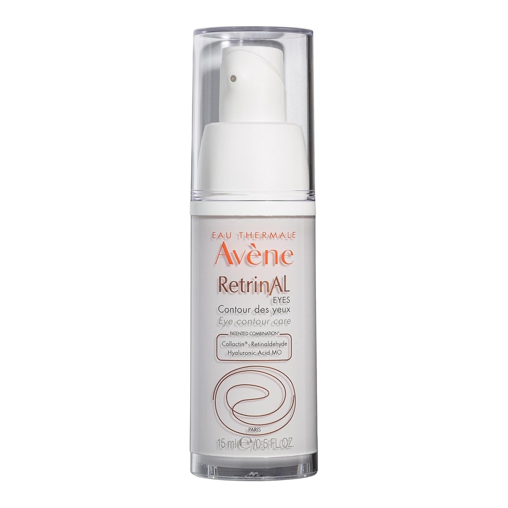 Avène Retrinal EYESアドバンスト 3-In-1 目のクリーム、Retinal eye クリーム、Retinaldehyde 及び Hyaluronic の酸によって動力を与えられた、滑らかなしわを助けます、不足目のパフィー及び暗い円、目のクリームの反老化を最小にします
