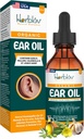 耳の感染症のための有機耳油 - 感染症の予防のための自然な Eardrops、スイマーの耳&ワックスの取り外し - キッズ、大人、赤ちゃん、犬の耳痛治療 - Mullein、ニンニク、カルレンデュラ、米国製