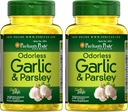 Puritan's Pride Odorless Garlic & Parsley 500 Mg / 100 Mg, 250 カウント (パッケージ 2)