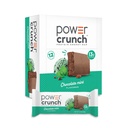 パワークランチプロテインウエファーバー、おいしい味、チョコレートミント、1.4オンス(12カウント)のハイプロテインスナック